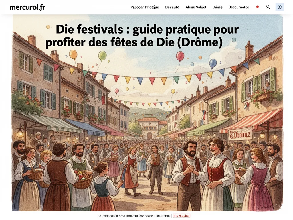 Die festivals : guide pratique pour profiter des fêtes de Die (Drôme)